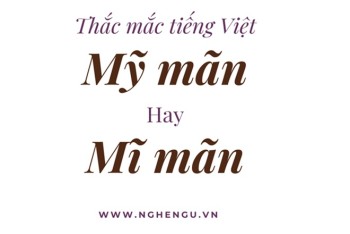 Mỹ mãn hay mĩ mãn viết đúng? Nên viết y hay i trường hợp này?