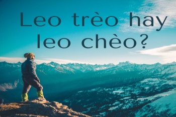 Leo trèo hay leo chèo? Trèo lái hay chèo lái? Cách phân biệt