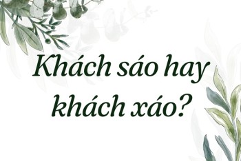 Khách sáo hay khách xáo đúng chính tả? Phân biệt sáo hay xáo