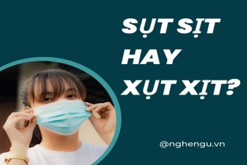 Sụt sịt hay xụt xịt viết đúng chính tả tiếng Việt?