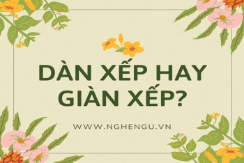 Viết dàn xếp hay giàn xếp? Dàn đều hay giàn đều đúng?