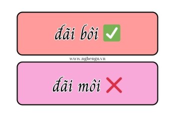 Mời đãi bôi hay đãi môi mới đúng? Nghĩa là gì?