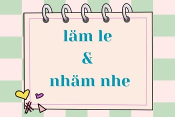 Lăm le hay nhăm nhe đúng? Nên viết từ nào phù hợp hơn?
