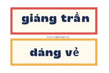 Giáng trần hay dáng trần, giáng chức hay dáng chức?