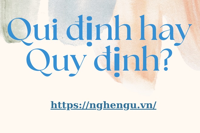 qui dinh hay quy dinh