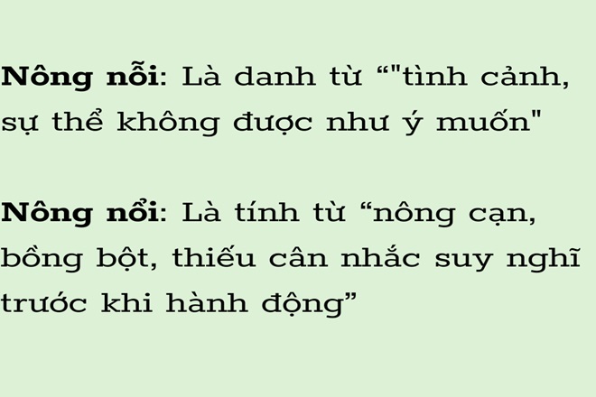 ranh roi sinh nong noi hay nong noi