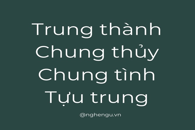 trung thanh hay chung thanh