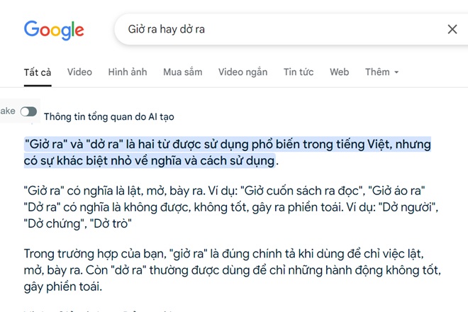 gio ra hay do ra