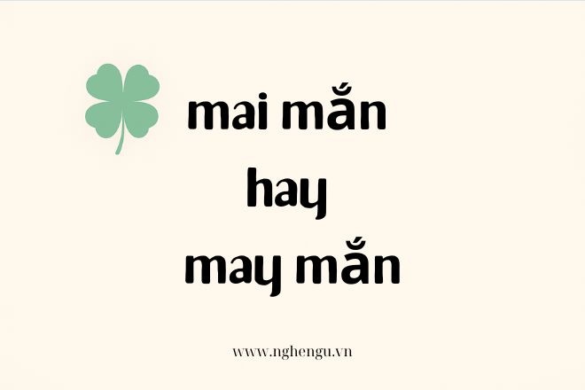 Mai mắn hay may mắn cách viết nào chính xác? Vì sao nhiều người nhầm lẫn?