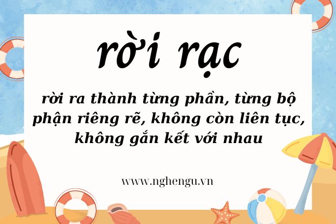 Viết đúng chính tả là rời rạc hay dời dạc? Mẹo...